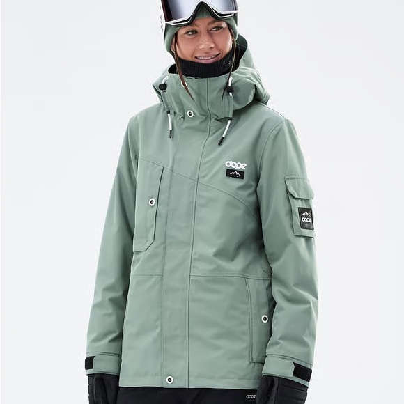 DOPE Green Ski & Snowboard Jacket Weather- Adept W- faded green women’s - Picture 12 of 12
